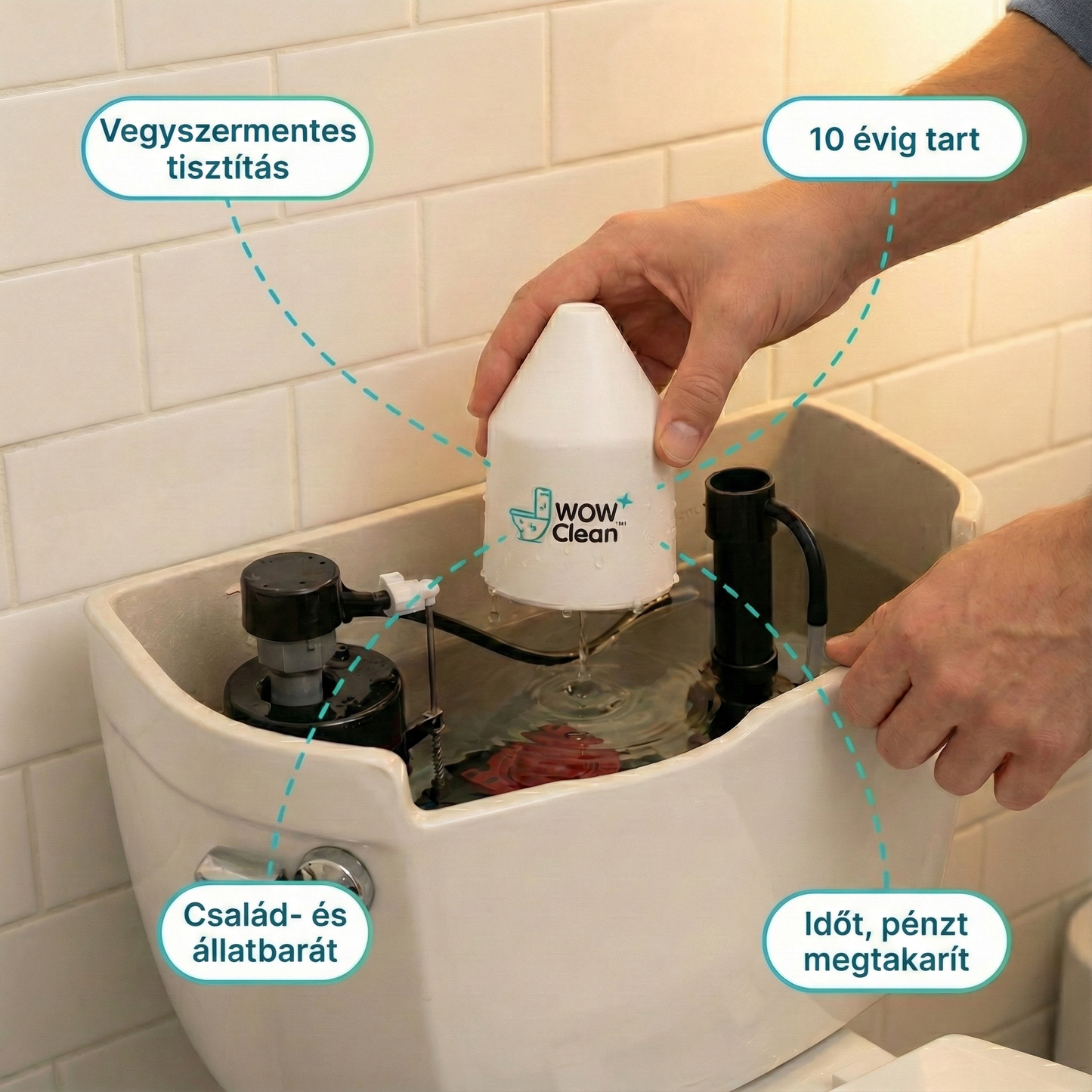 WOWClean™ - Tedd be a tartályba, és hagyd dolgozni